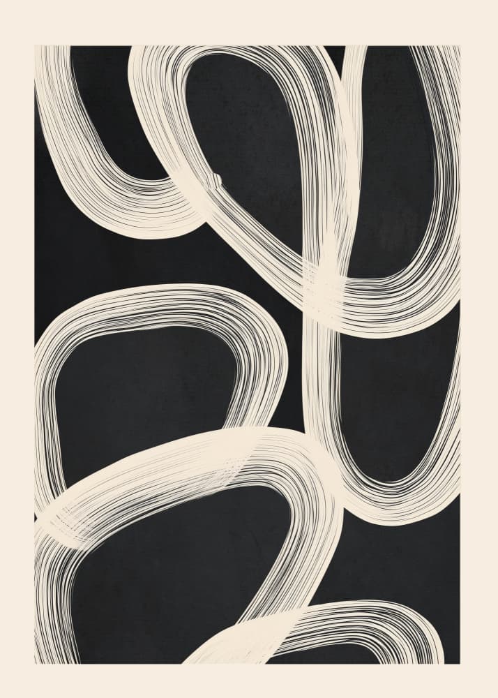 Flowing Abstract Lines by Flow Line — canvas wall art