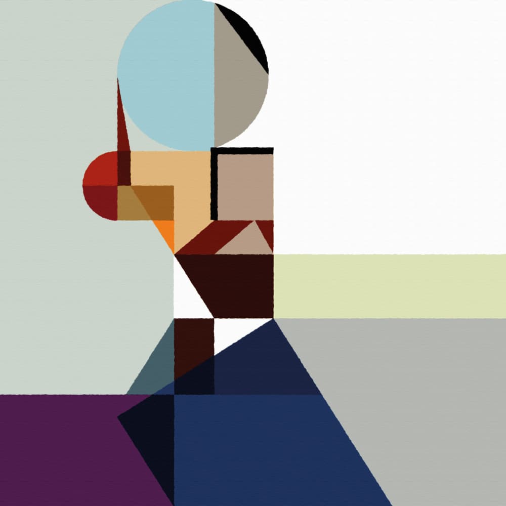 Dynamic Geometric Figure by Rafa Mateo — canvas wall art
