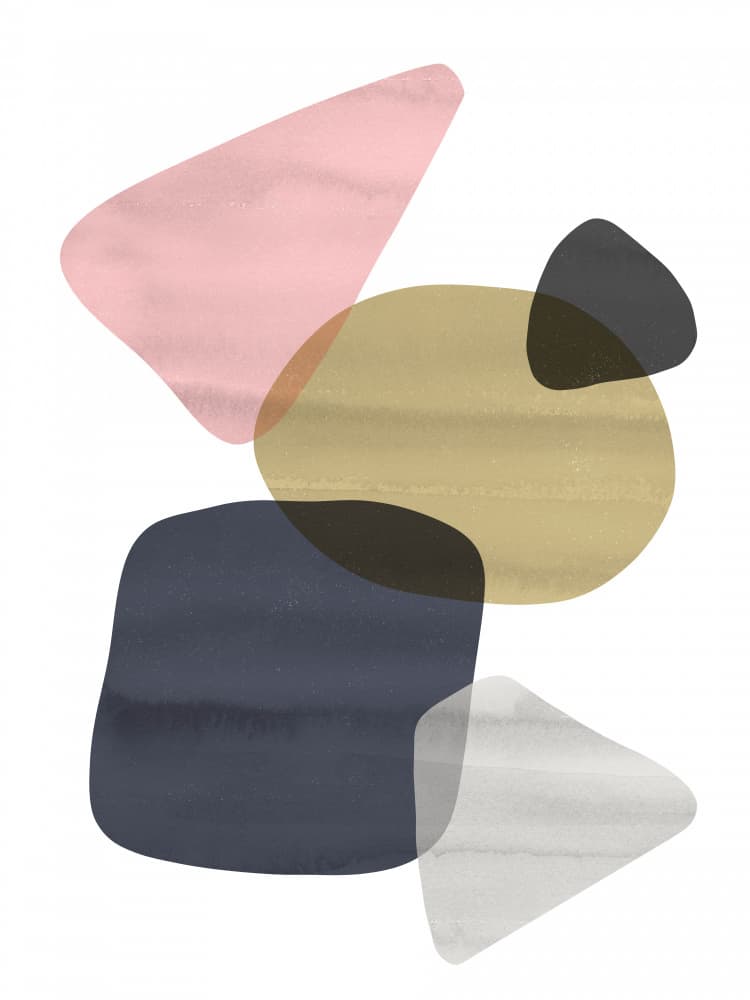 Soft Abstract Shapes by Ninola Design — canvas wall art