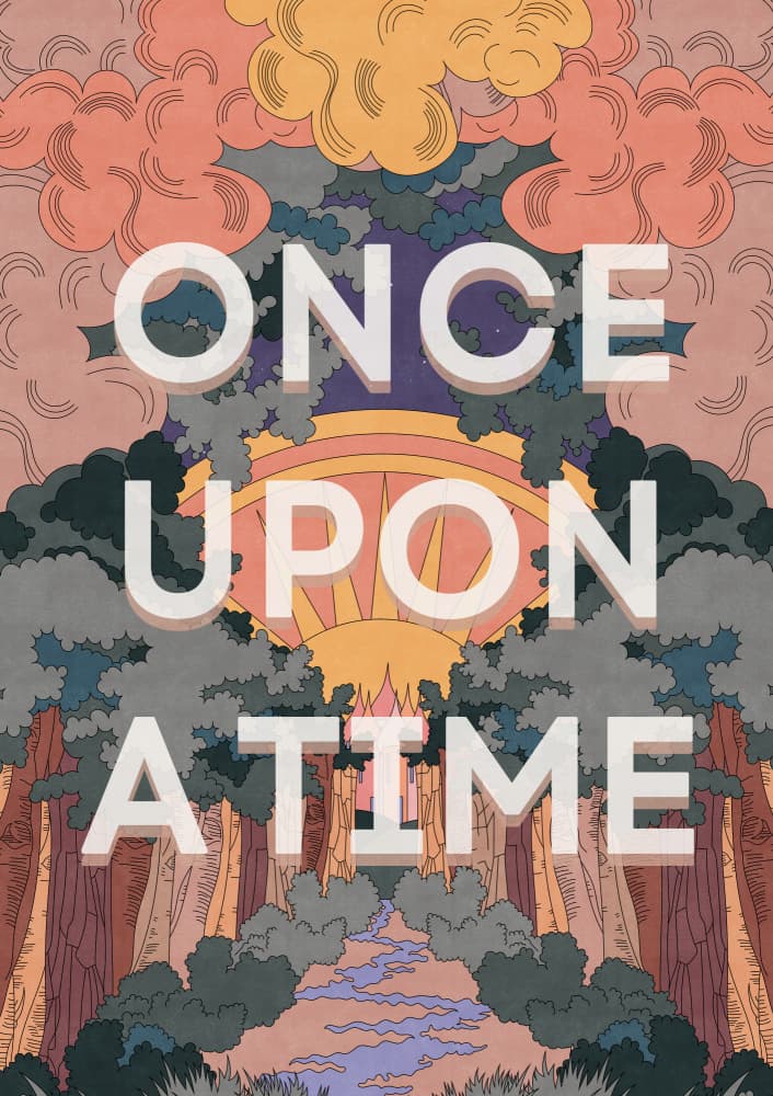 Once Upon A Time by OMG Kitty — canvas wall art