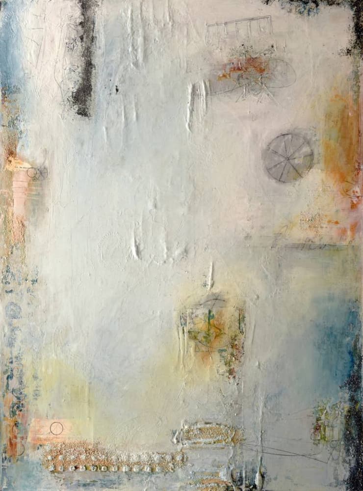 Serene Abstract Layers by Deb Chaney — canvas wall art