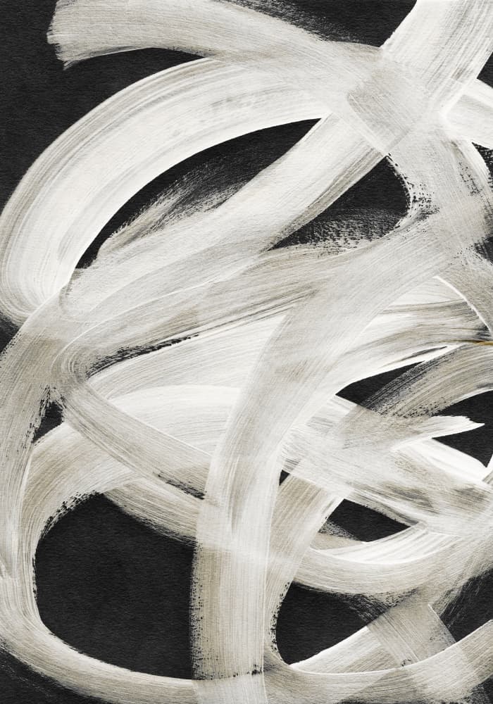 Abstract Brush Strokes 129 by Mareike Böhmer — canvas wall art