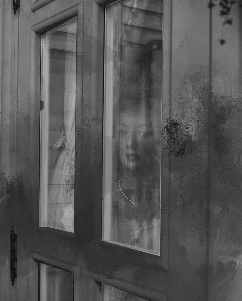 Mysterious Window Reflection by Rachel Pansky — canvas wall art