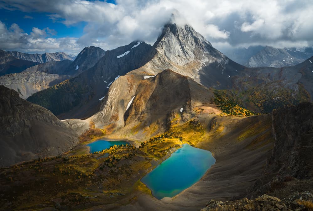 Alpine Autumn Lakes by Yongnan Li （李永男） — canvas wall art