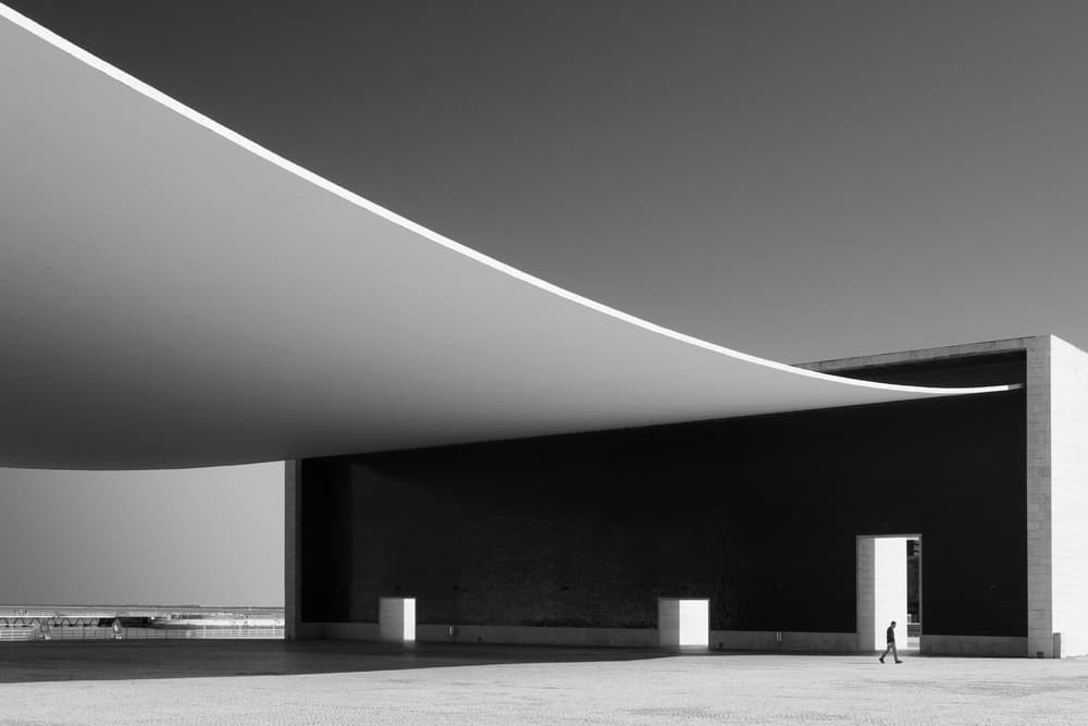 Modern Architectural Curve by Luc Vangindertael (laGrange) — canvas wall art