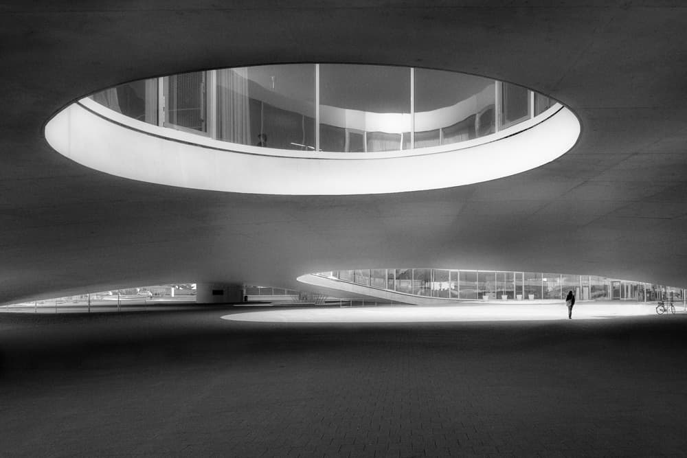 Modern Architectural Curves by Olavo Azevedo — canvas wall art