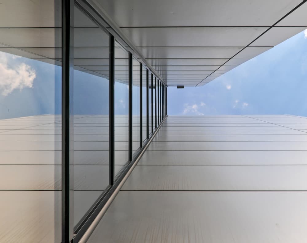 Modern Building Reflections by Henk van Maastricht — canvas wall art