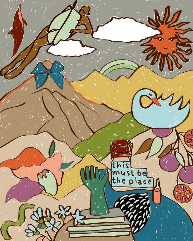 Eclectic Dream Landscape by Uma Gokhale — canvas wall art