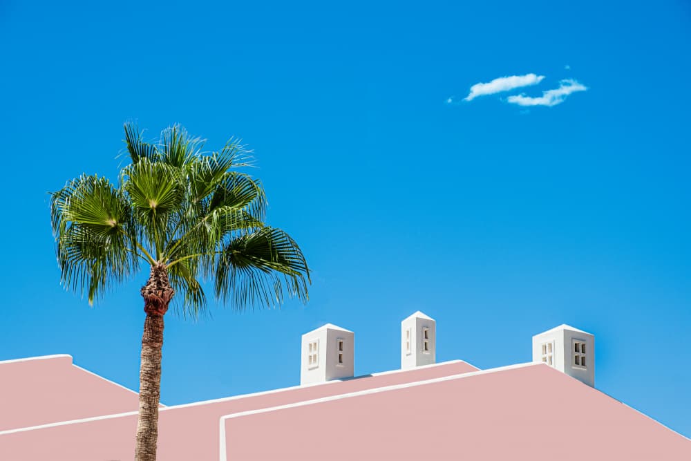 Vibrant Tropical Architecture by Rolf Endermann — canvas wall art