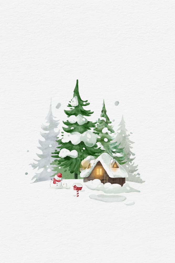 Cozy Winter Cabin by Xuan Thai — canvas wall art