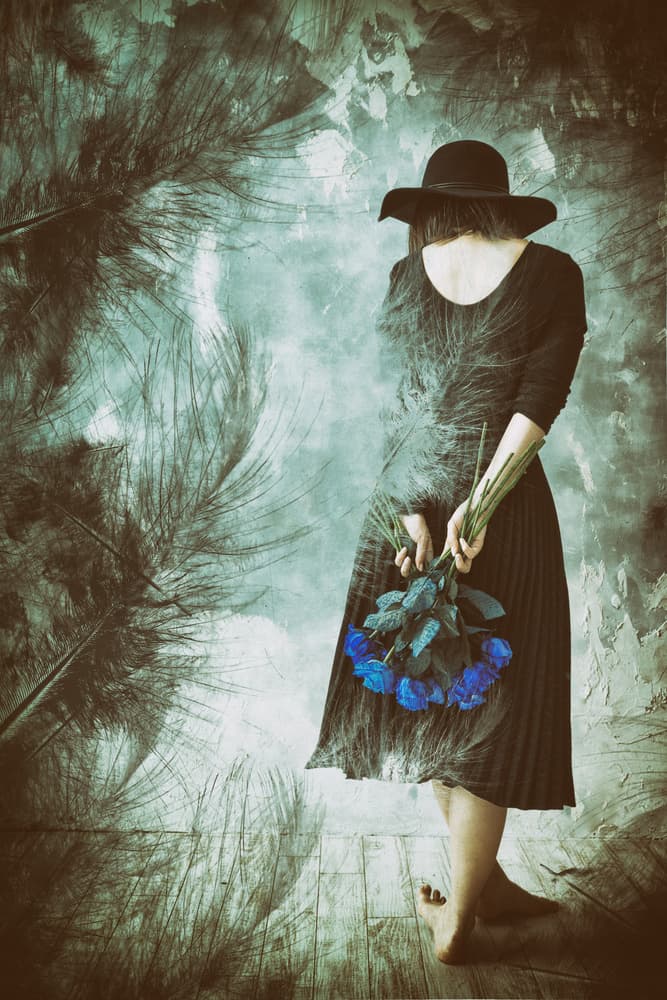 Mysterious Blue Roses by Daisuke Kiyota — canvas wall art