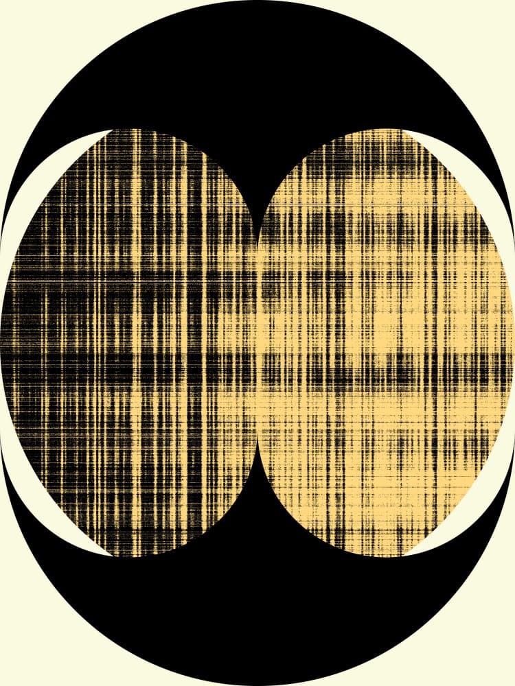 Abstract Ovals Pattern by Petr Strnad — canvas wall art