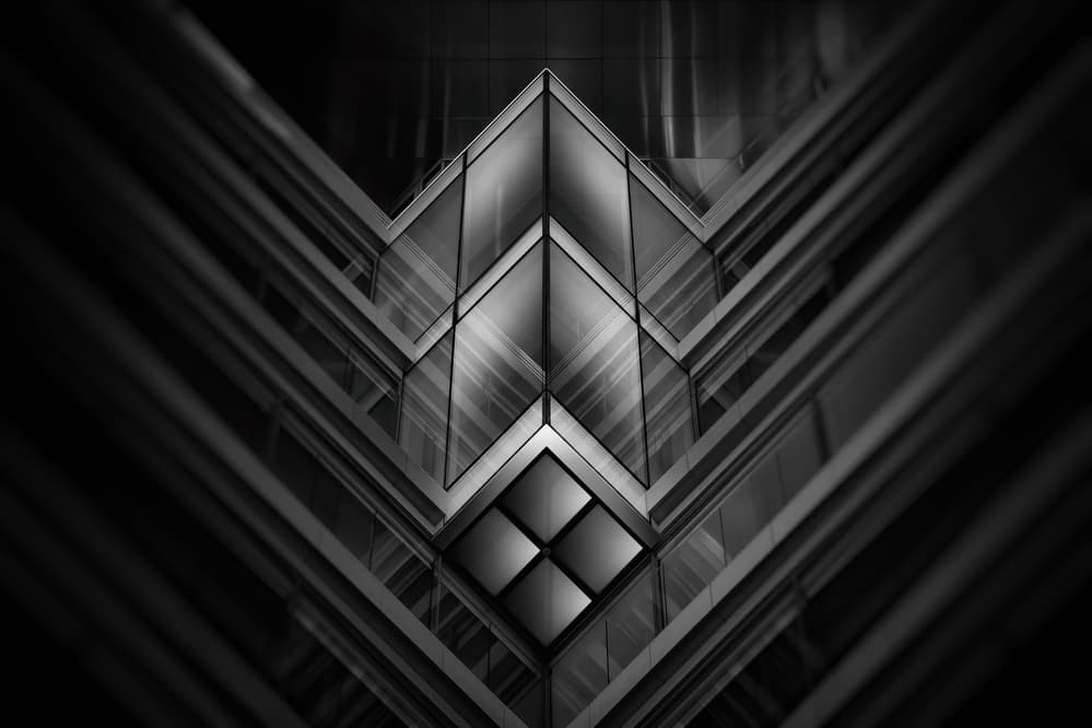 Modern Geometric Angles by Juan Pablo de Miguel — canvas wall art