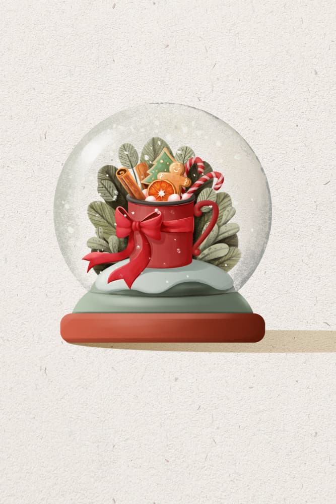 Christmas Snow Globe Treats by Xuan Thai — canvas wall art