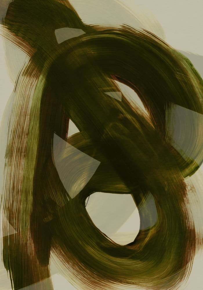 Tangled Brushstrokes 1 by Mareike Böhmer — canvas wall art