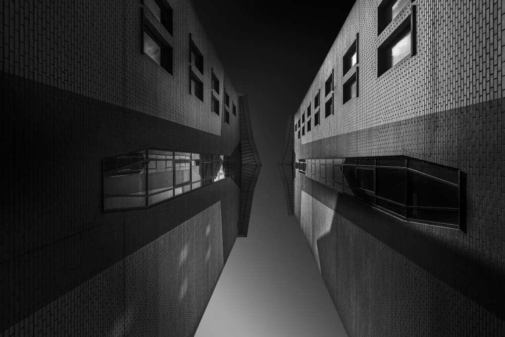 Upward Urban Geometry by Greetje van Son — canvas wall art
