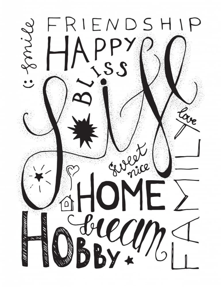 Life Is Sweet Typography by Marika Barsrsind — canvas wall art