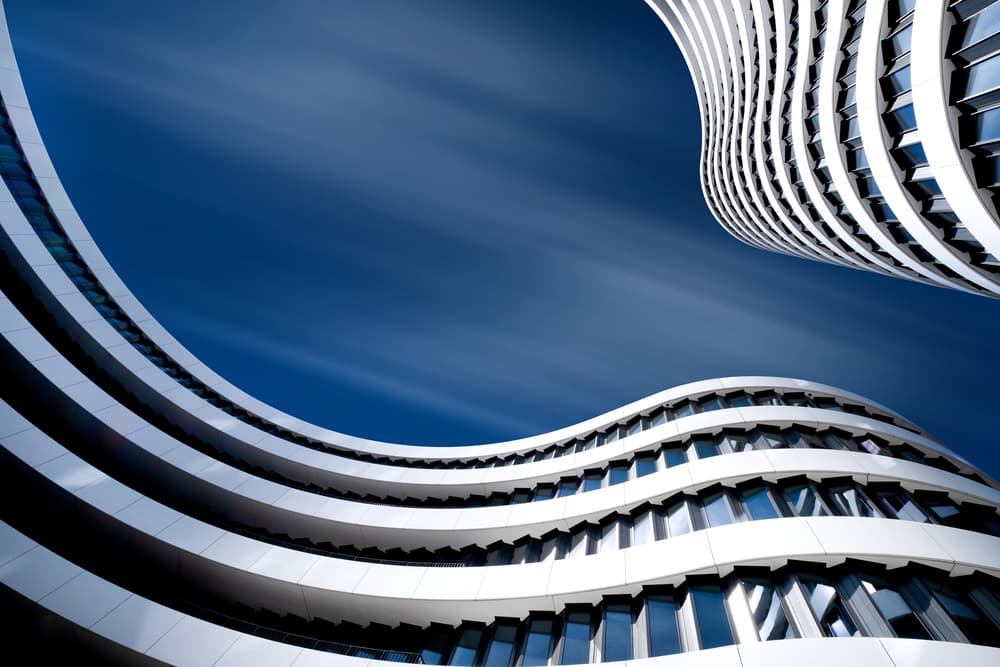 Flowing Modern Architecture by Rolf Endermann — canvas wall art