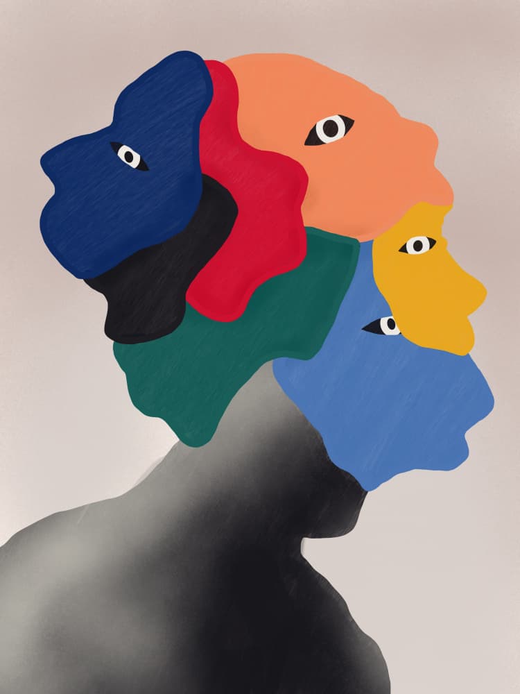 Diverse Inner Thoughts by Little Dean — canvas wall art