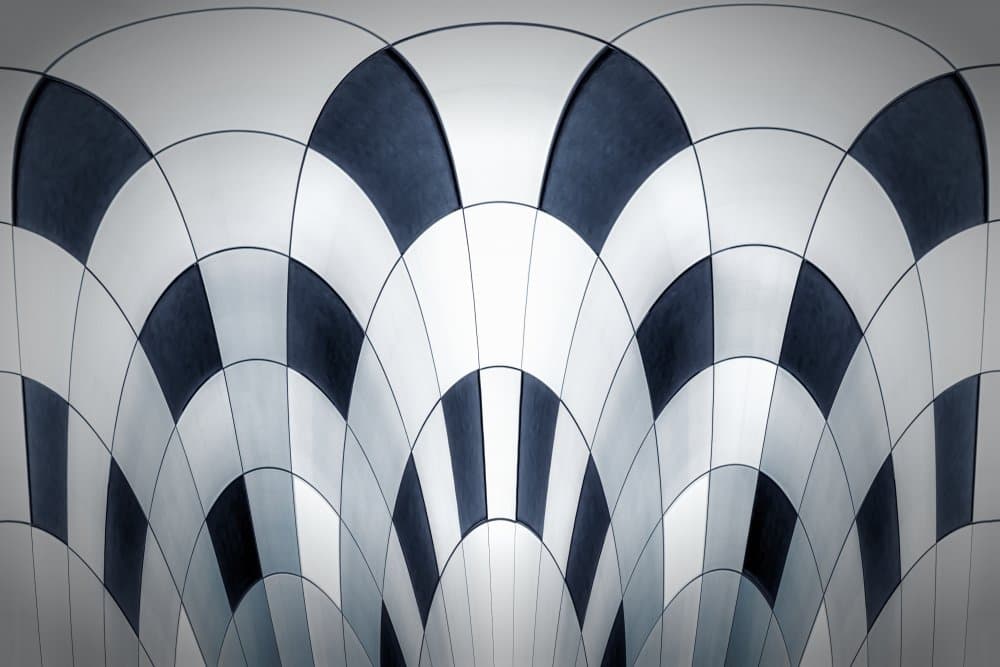 Abstract Geometric Arches by Luc Vangindertael (laGrange) — canvas wall art