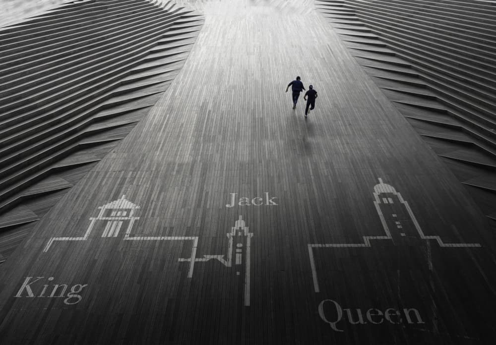 Running the Game Path by Makihiko Hayama — canvas wall art
