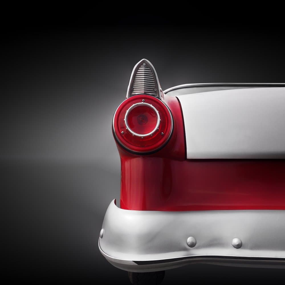 Red Classic Car Detail by Beate Gube — canvas wall art