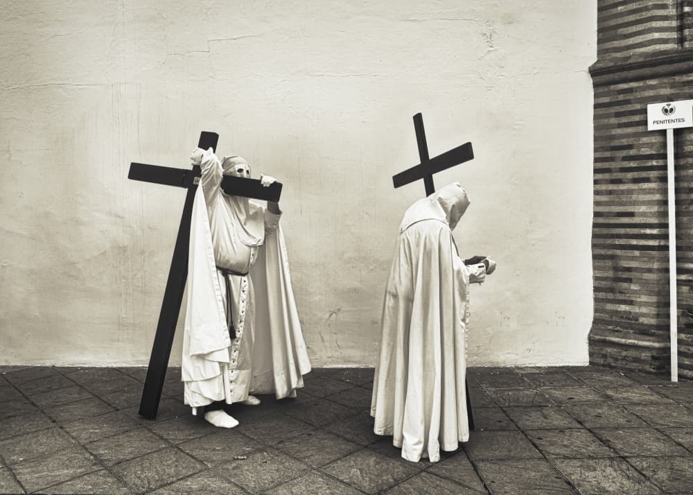 Carrying The Cross by JUAN CARLOS HERVÁS MARTÍNEZ — canvas wall art