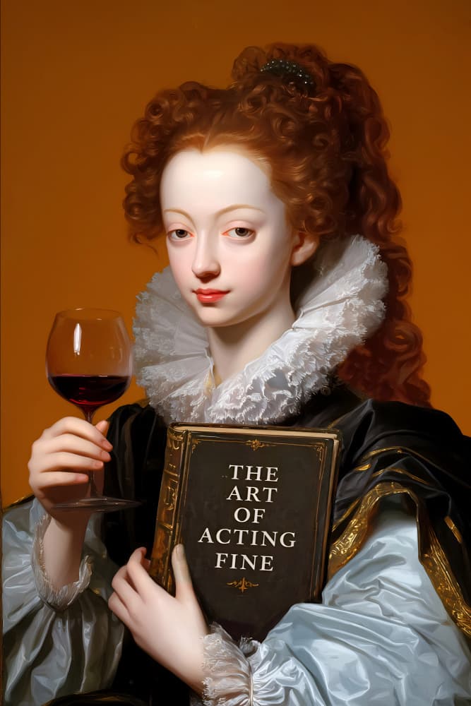 Elegant Lady Acting Fine by Dikhotomy — canvas wall art