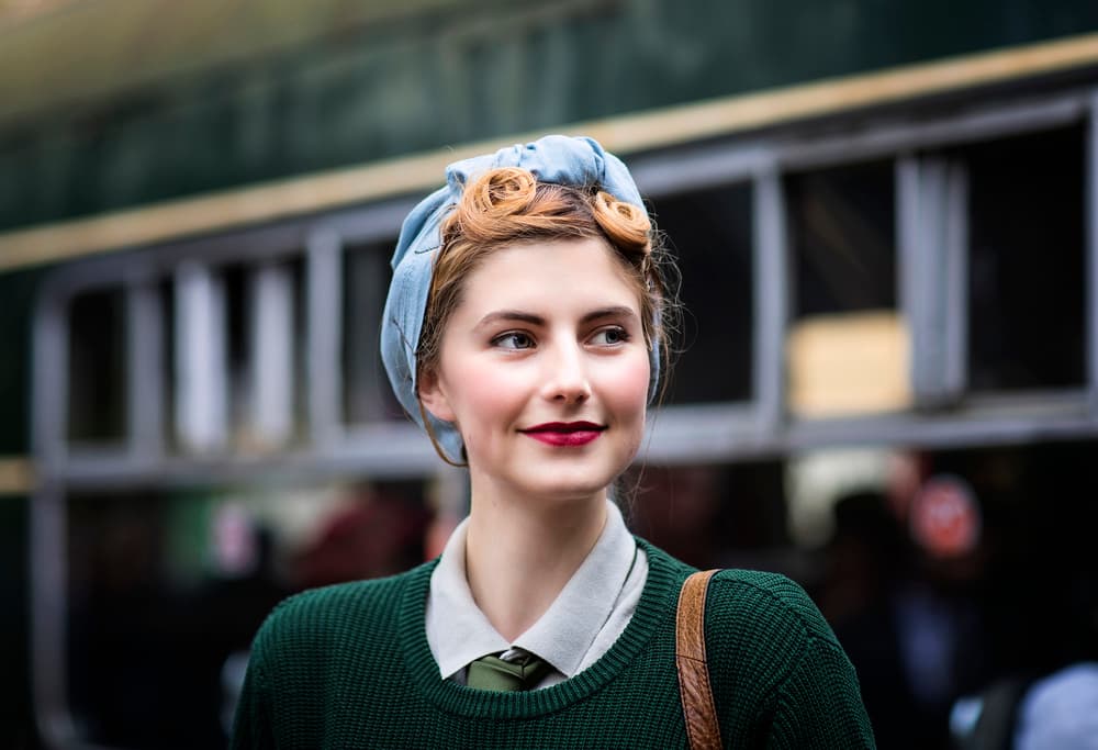 Elegant Vintage Woman by Daniel Springgay — canvas wall art