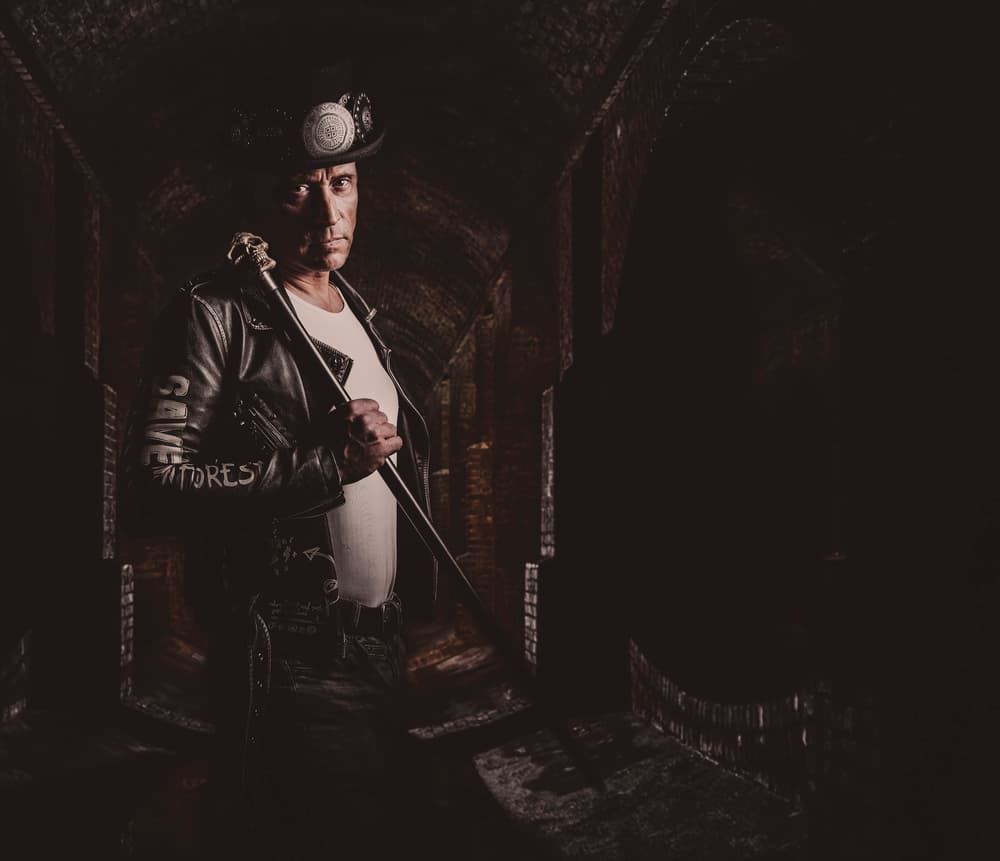 Mysterious Man Steampunk Portrait by gNo — canvas wall art