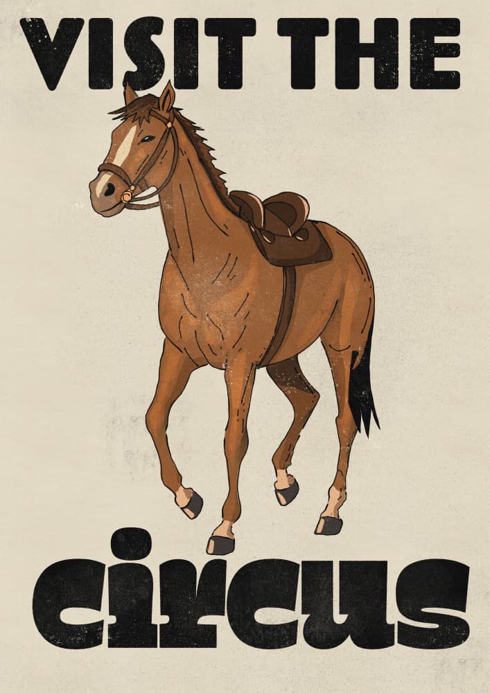 Vintage Circus Horse