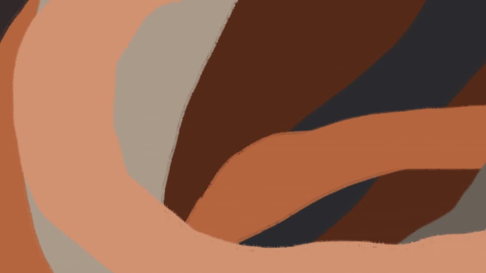 Earthy Flowing Curves by Dina Dankers — canvas wall art