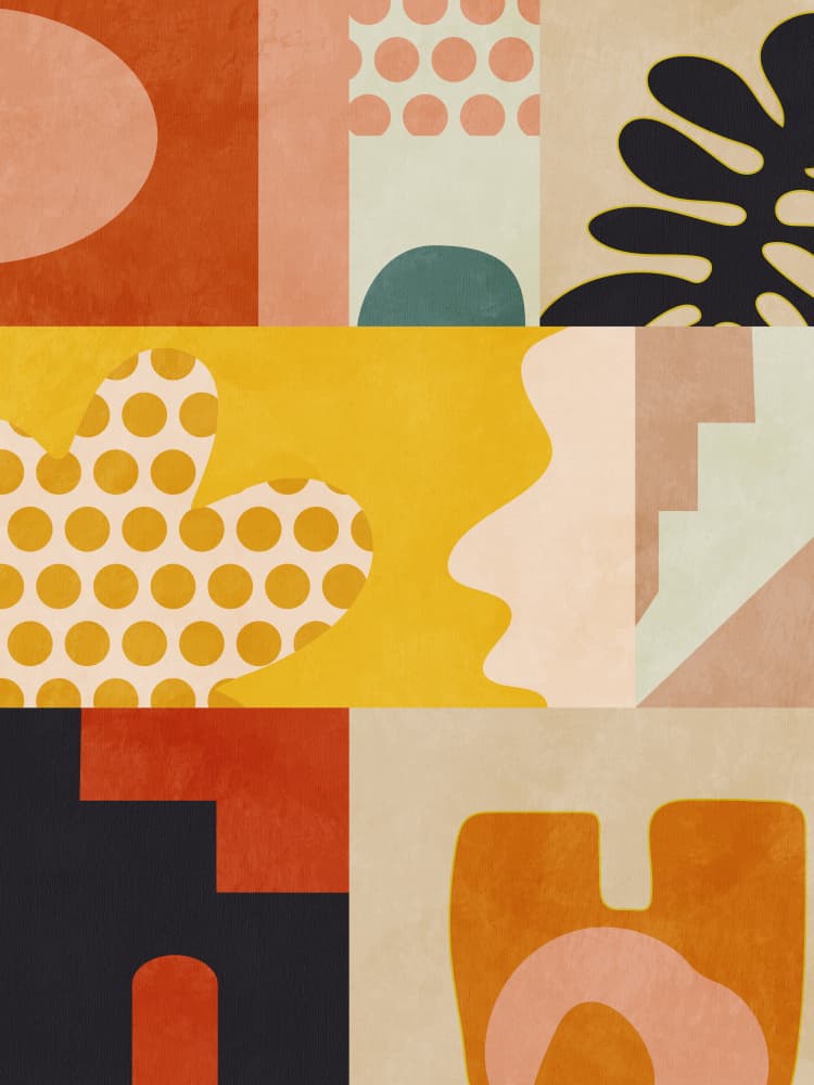Playing Around Shapes 6 by Ana Rut Bre — canvas wall art