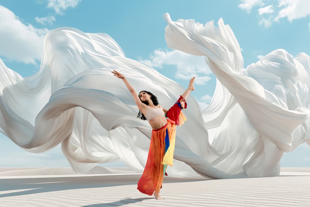 Ethereal Desert Dance by Rob Li — canvas wall art