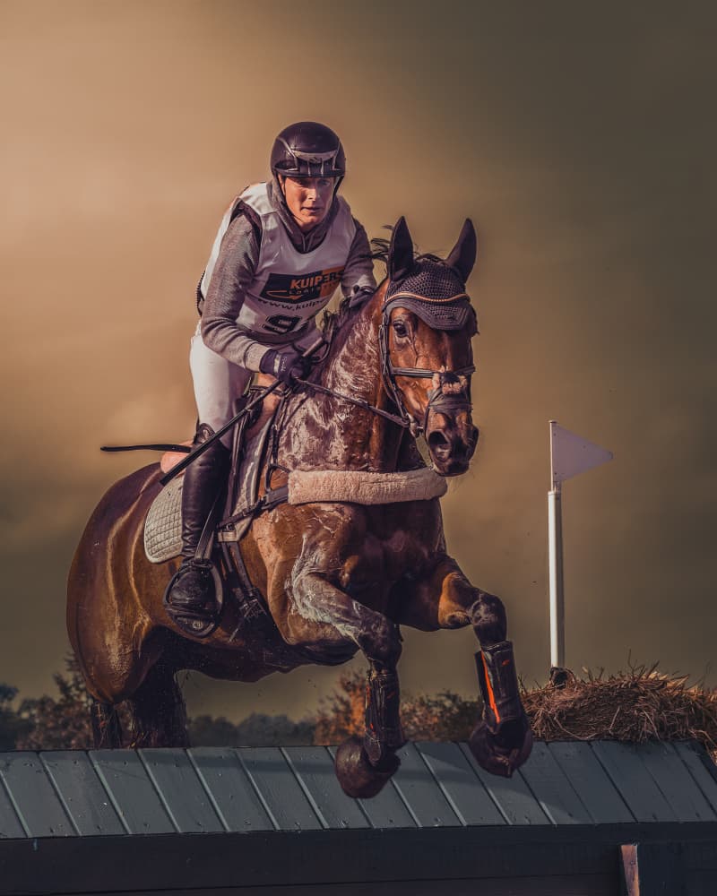 Equestrian Cross Country Jump by Gert J ter Horst — canvas wall art