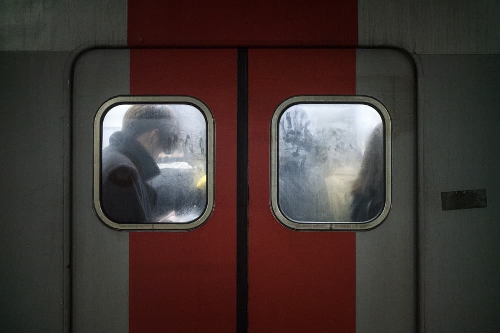 Foggy Train Window by HAN dong hee — canvas wall art