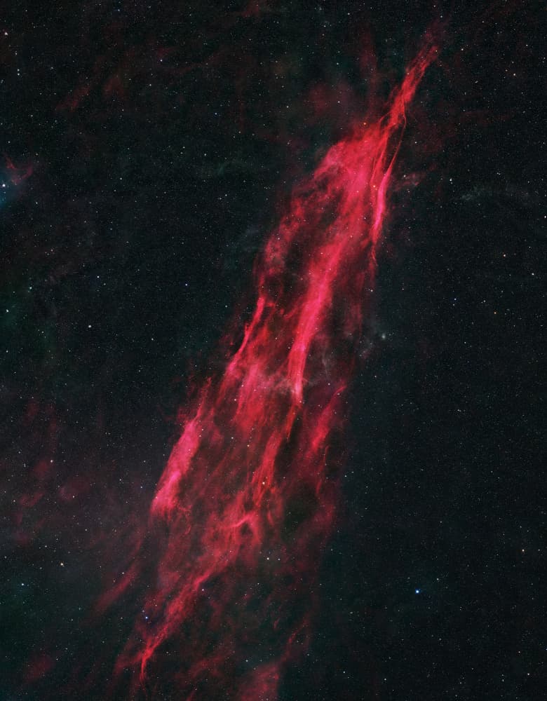 Glowing Red Nebula by Vikas Chander — canvas wall art