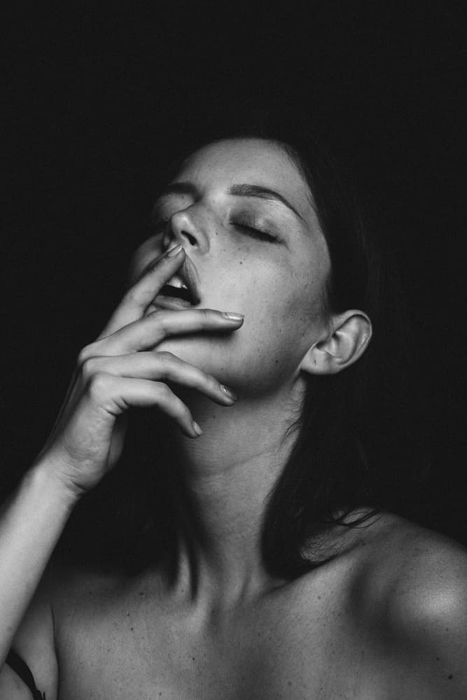 Sensual Dark Portrait by Artem Vasilenko — canvas wall art