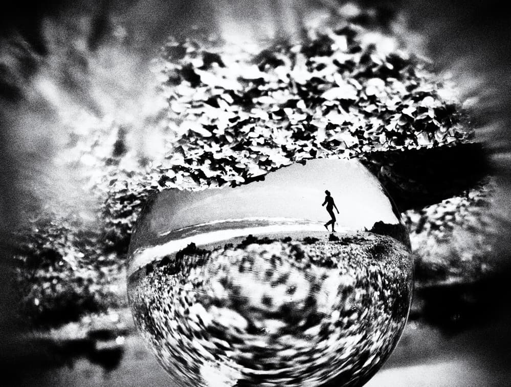 Crystal Ball Beach Walk by Mirela Momanu — canvas wall art