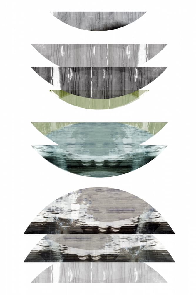 Muted Geometric Layers by cartissi — canvas wall art