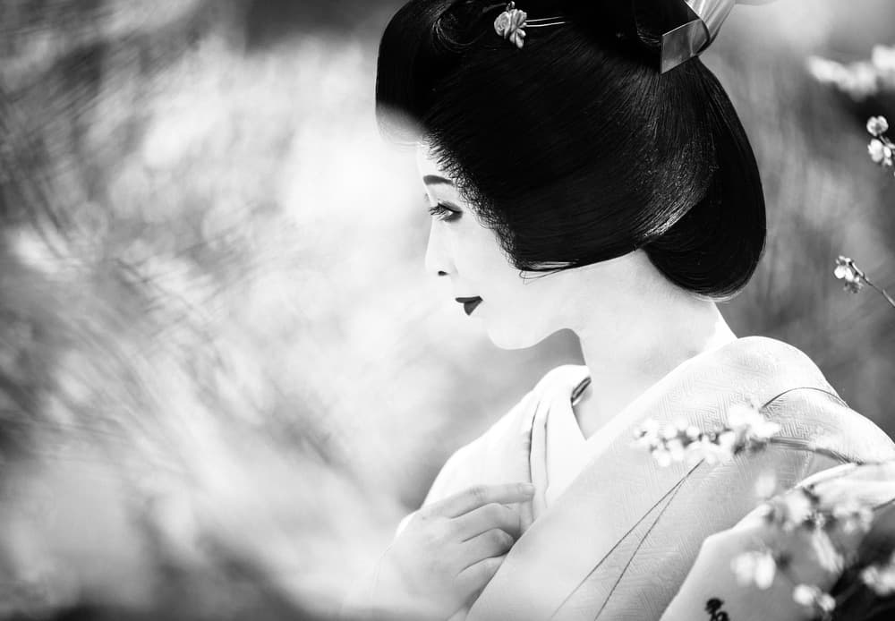 Serene Japanese Geisha by TORU MATSUNAGA — canvas wall art