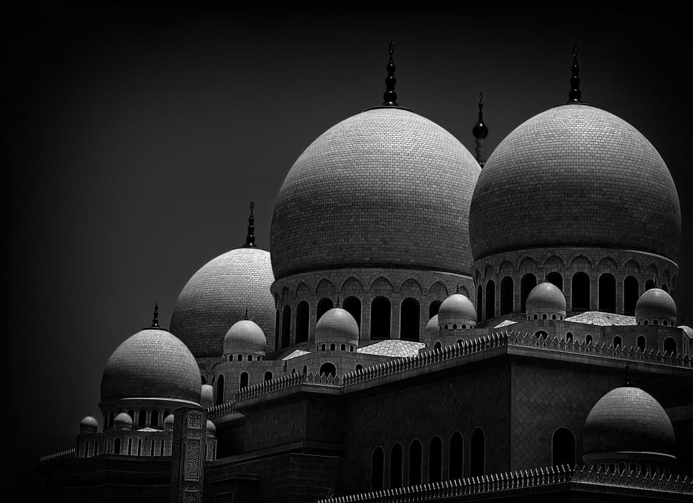 Grand Mosque Domes by Sayyed Nayyer Reza — canvas wall art