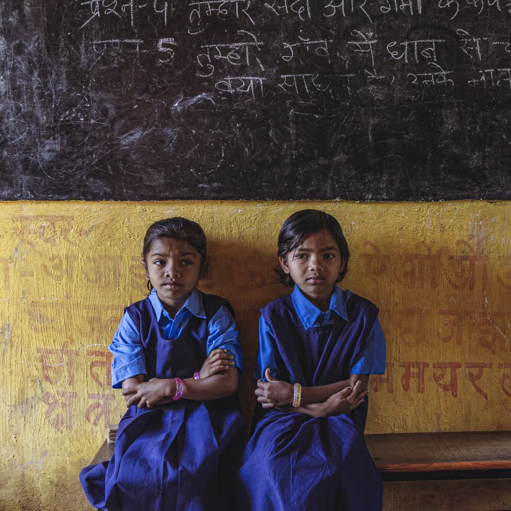 Quiet Students In Uniform by Gila Koller — canvas wall art