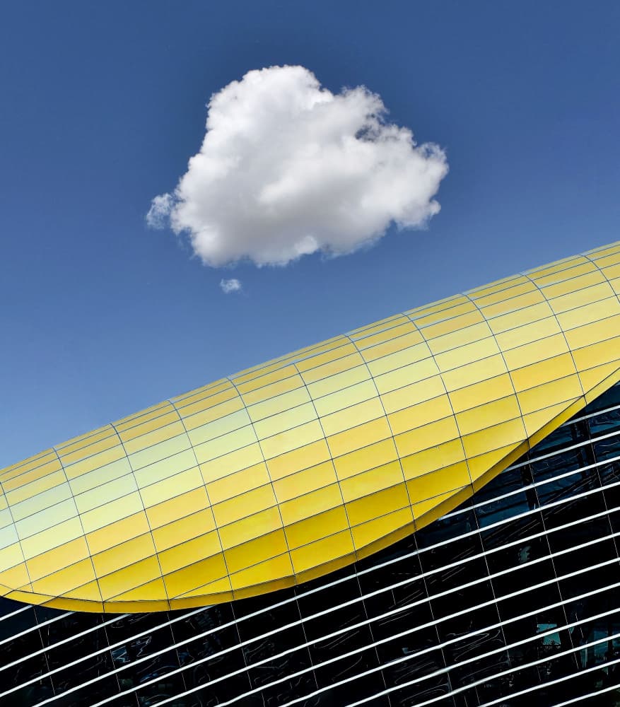 Cloud Over Modern Architecture by Arnon Orbach — canvas wall art