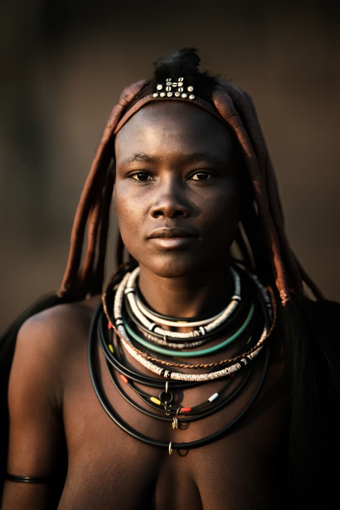 Himba Woman Portrait by Trevor Cole — canvas wall art