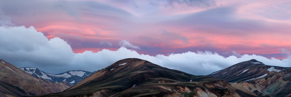 Vibrant Mountain Sky by John Fan — canvas wall art