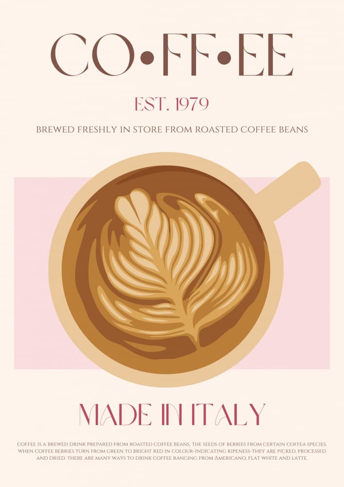 Italian Coffee by Nazma Khokhar — canvas wall art