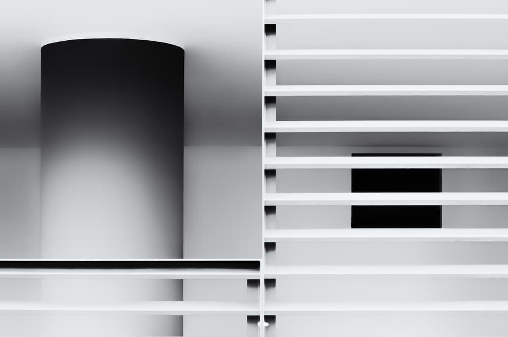 Monochrome Architectural Abstract by IB Ross Rossi — canvas wall art