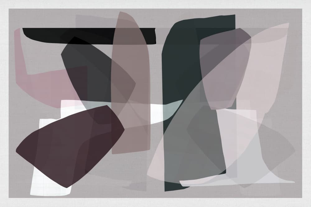 Muted Abstract Layers by cartissi — canvas wall art