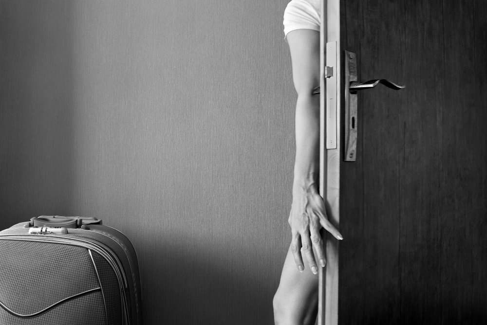 Traveler's Doorway Moment by Maryam sadat Ahmadi — canvas wall art